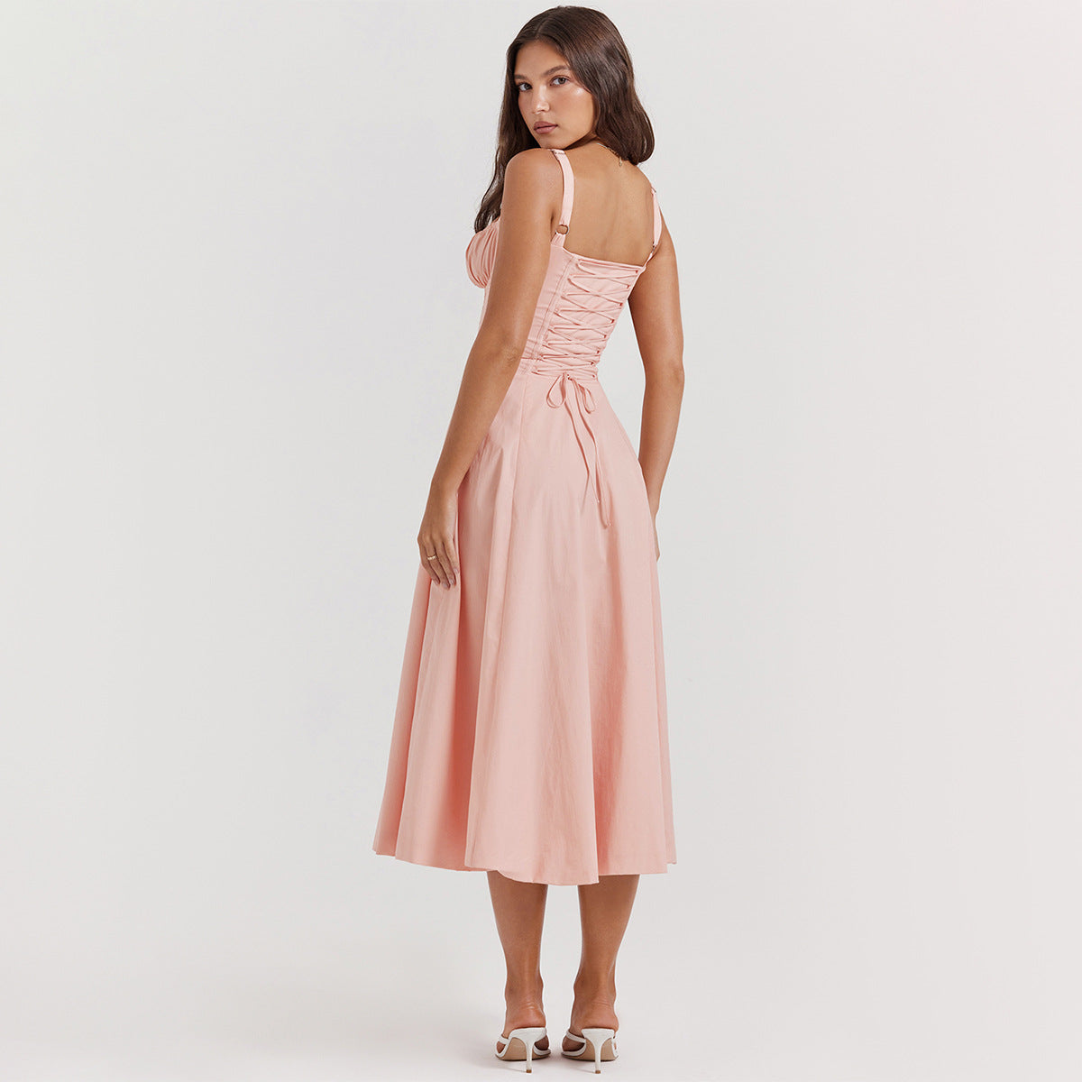 Backless Sundress - Camisole Midi Vacation
