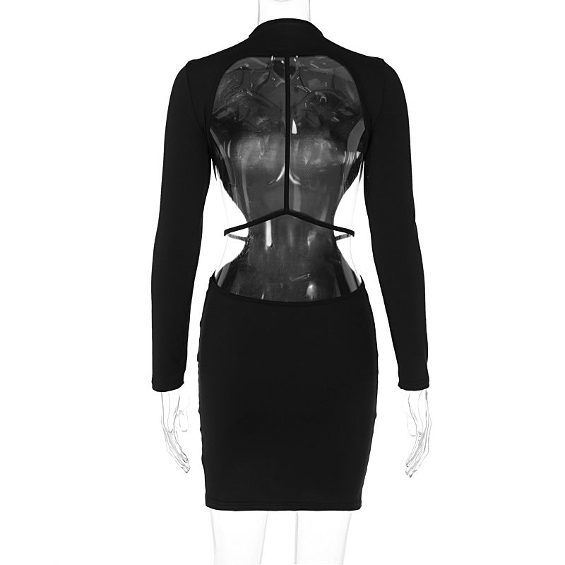Cutout Elegance Dress - Bodycon Mini for Party Nights