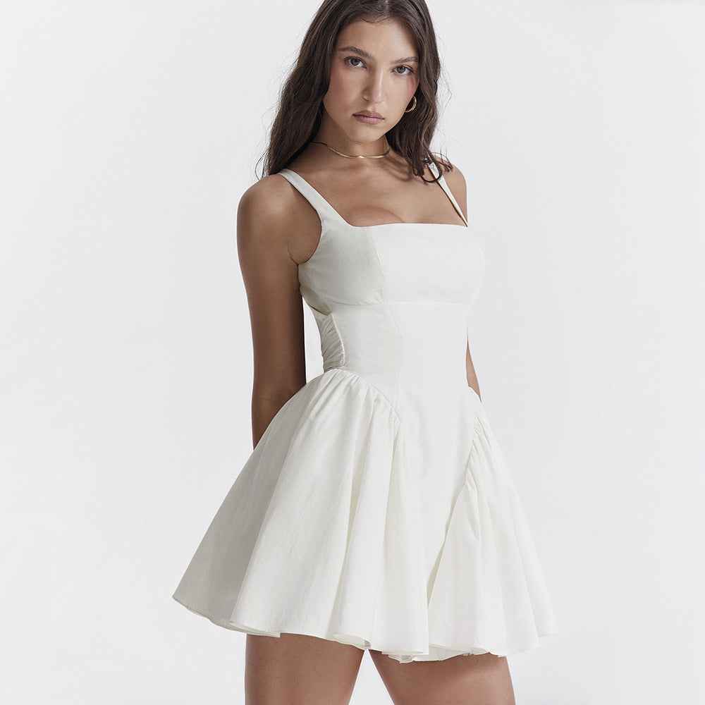Halter Mini Dress - Butterfly Bow Back Romantic Style
