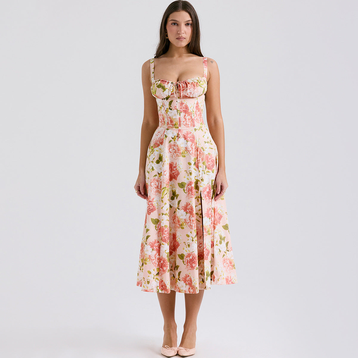 Backless Sundress - Camisole Midi Vacation