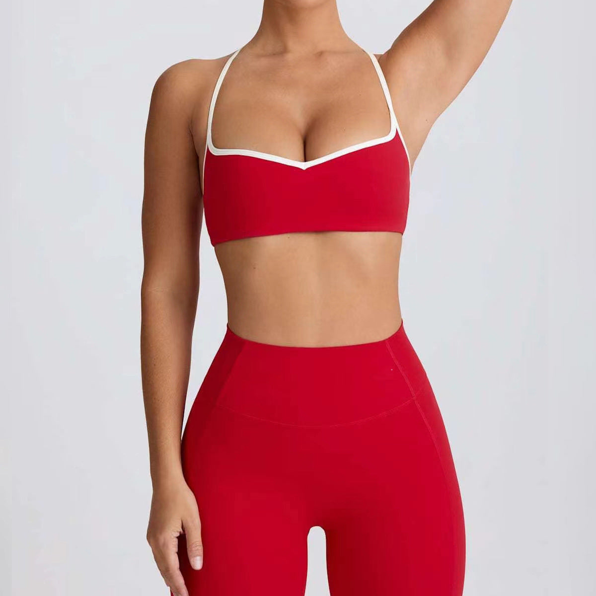 Yoga Activewear Set - Sports Bra Cropped Leggings