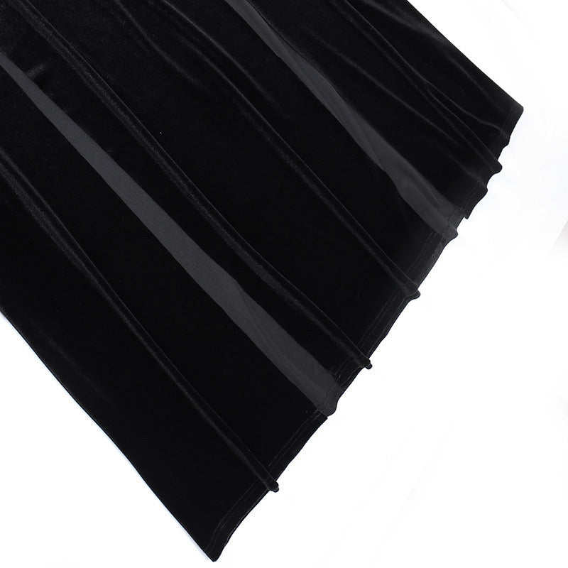 Lace Maxi Dress - Bell Sleeve Gothic Evening Gown