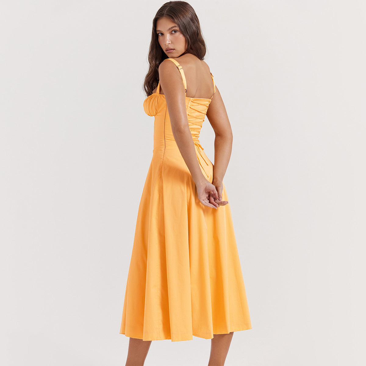 Backless Sundress - Camisole Midi Vacation