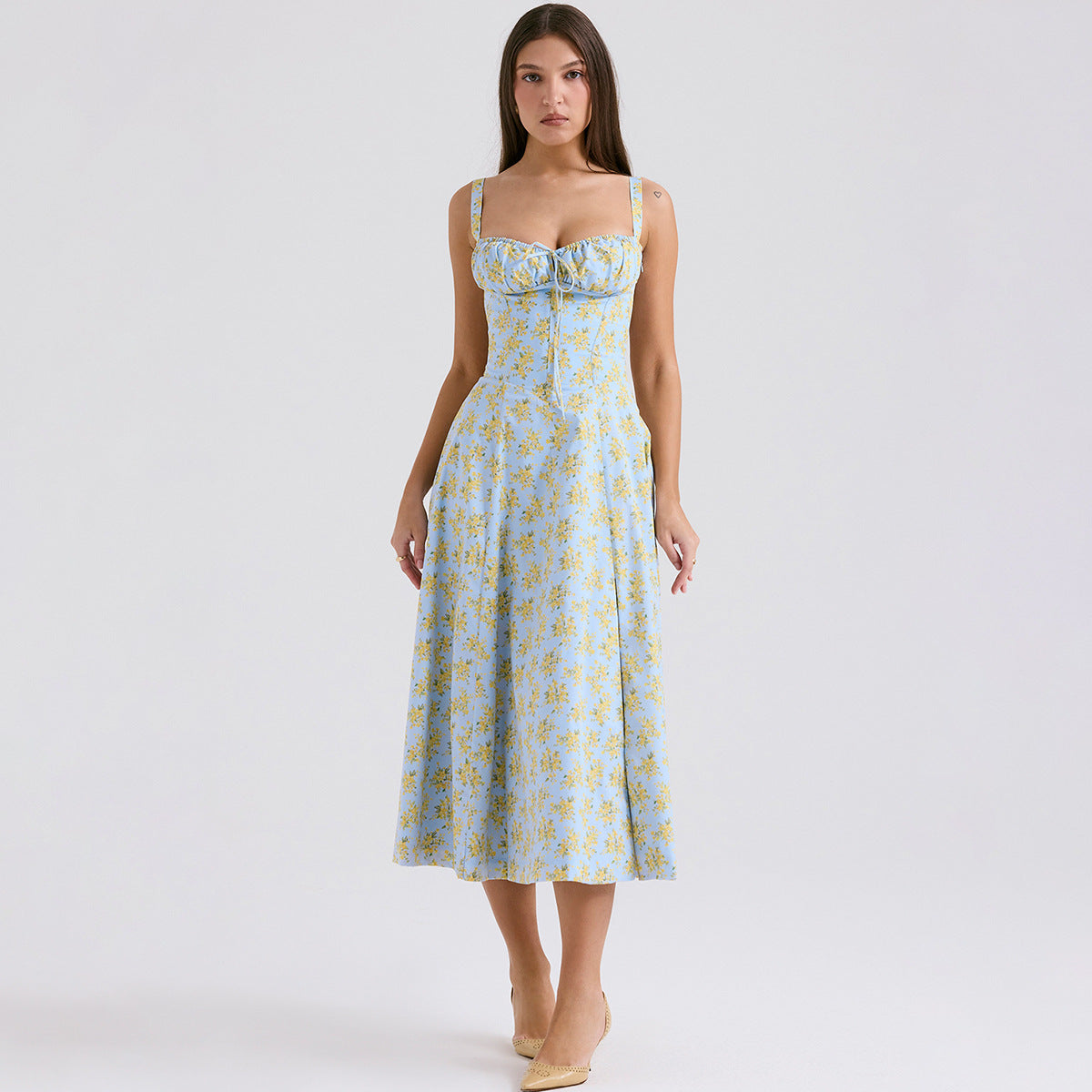 Backless Sundress - Camisole Midi Vacation