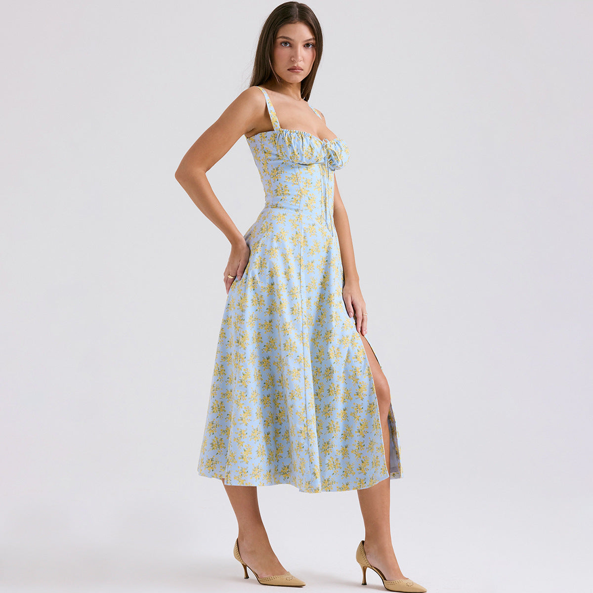 Backless Sundress - Camisole Midi Vacation