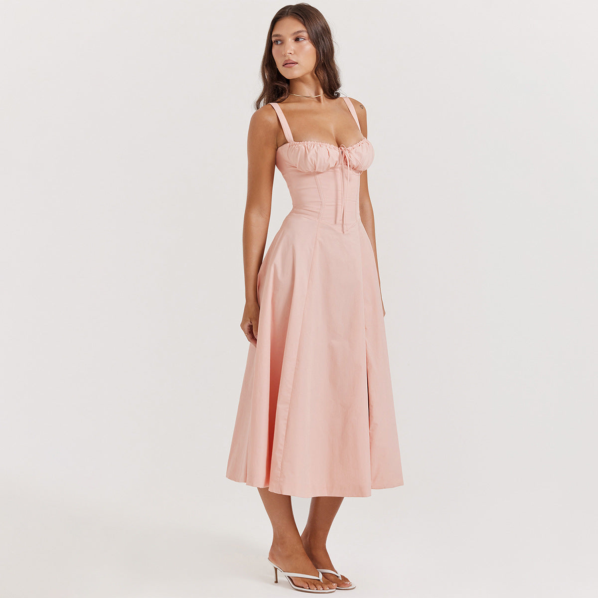 Backless Sundress - Camisole Midi Vacation