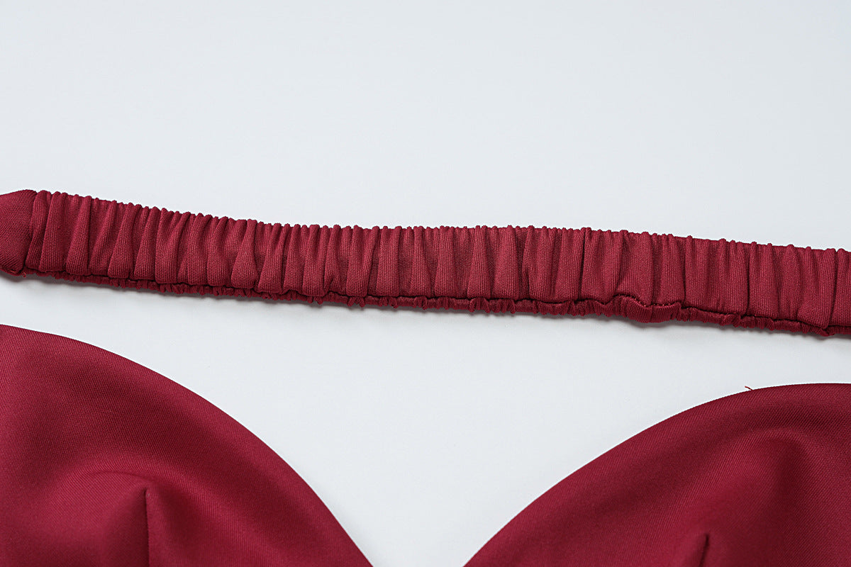 V-Neck Backless Bodycon Dress - Slim Fit Party Style