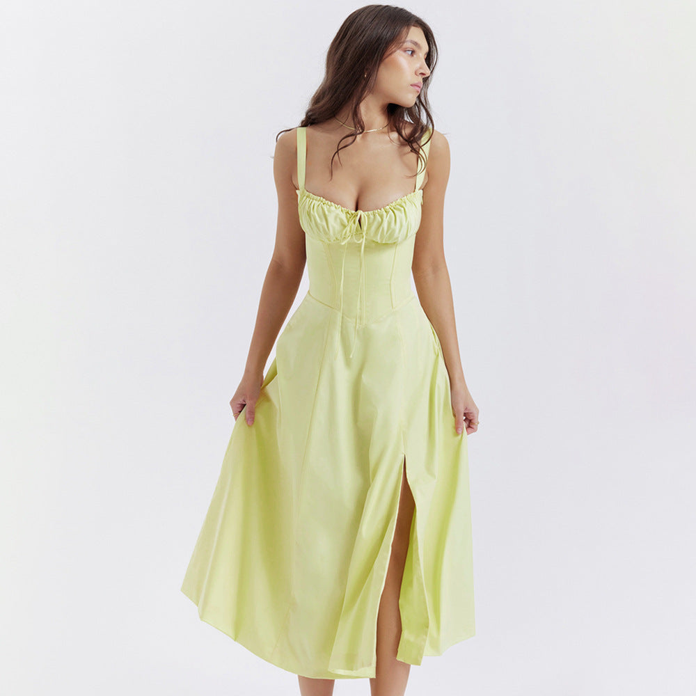 Backless Sundress - Camisole Midi Vacation