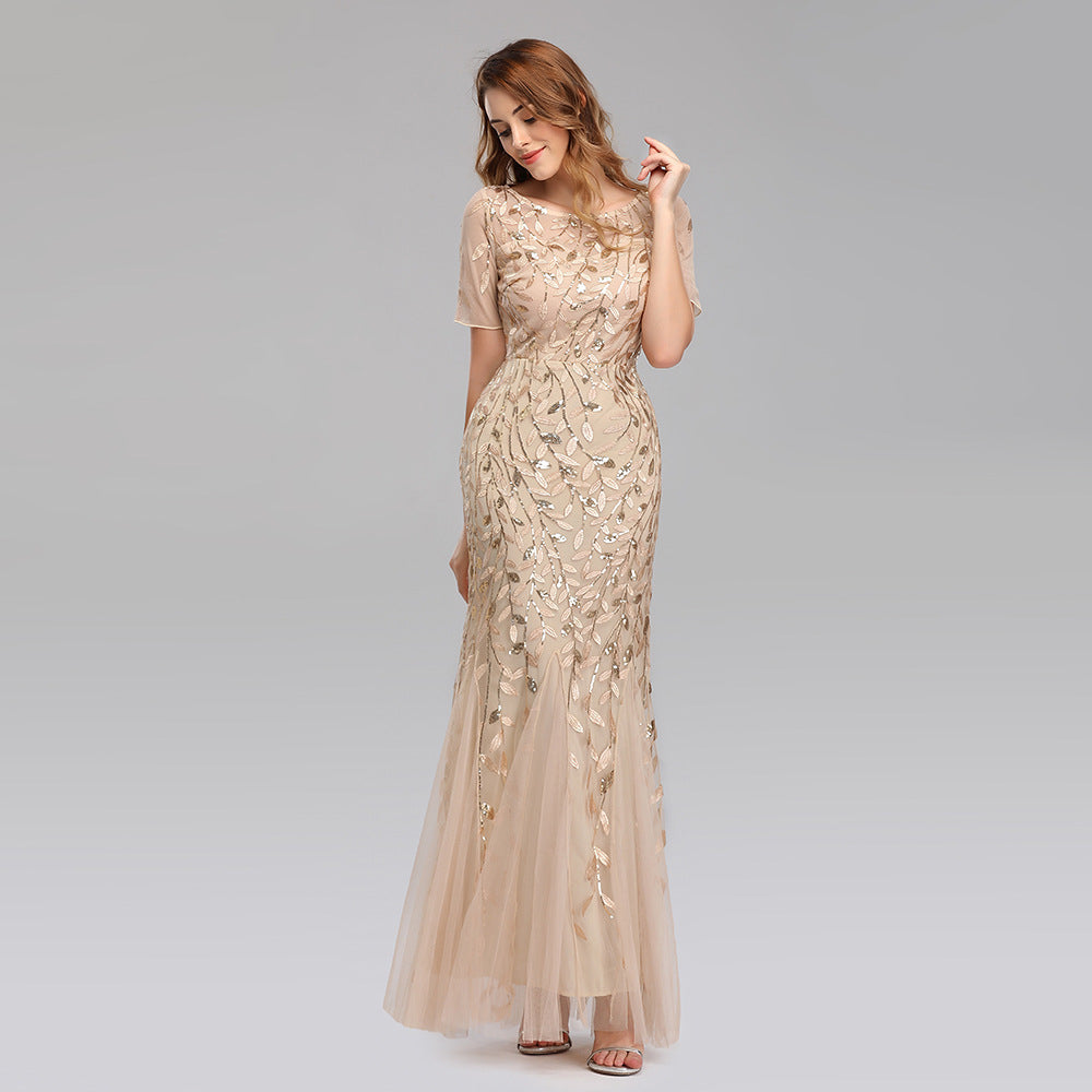 Sequin Mermaid Dress - Elegant Evening Gown