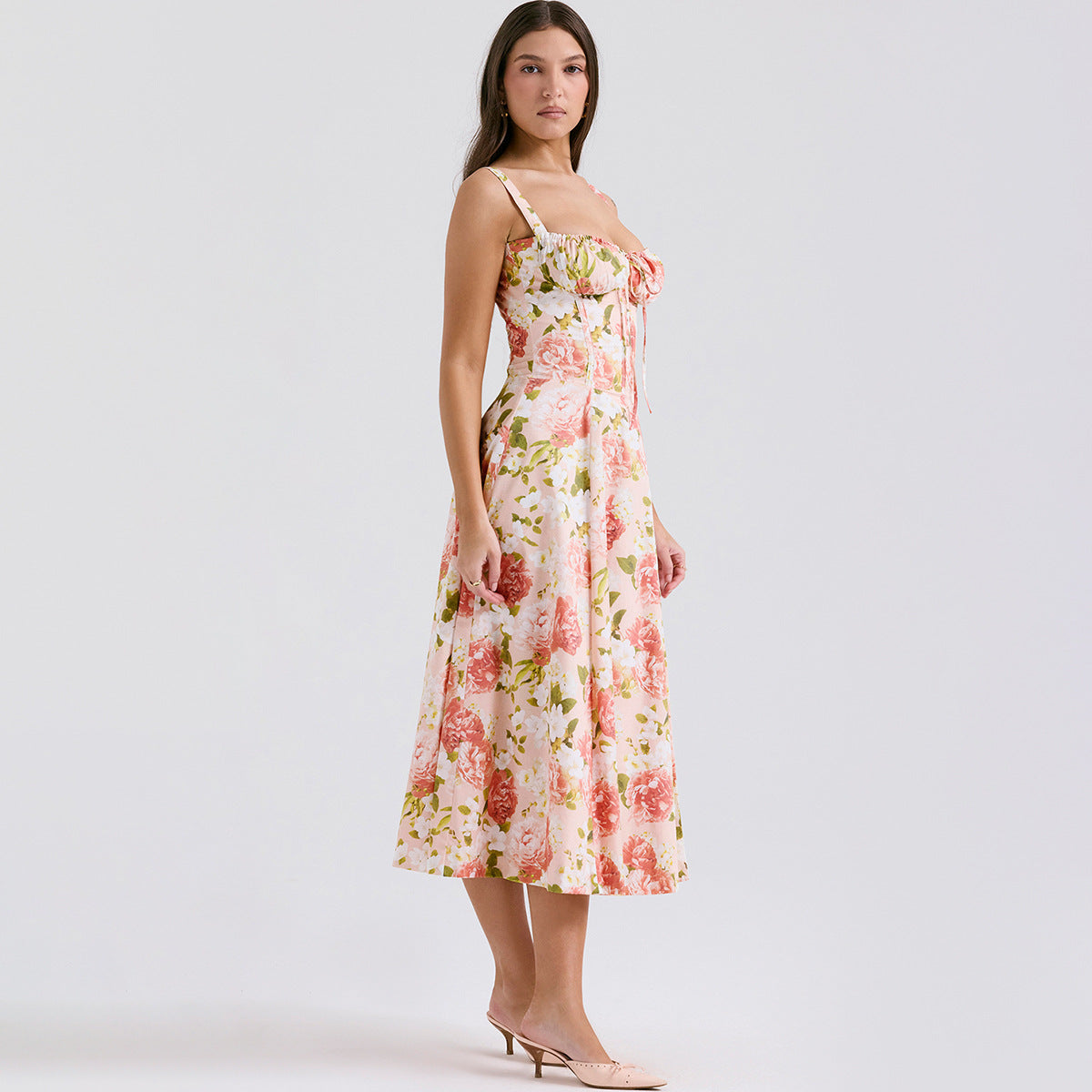 Backless Sundress - Camisole Midi Vacation