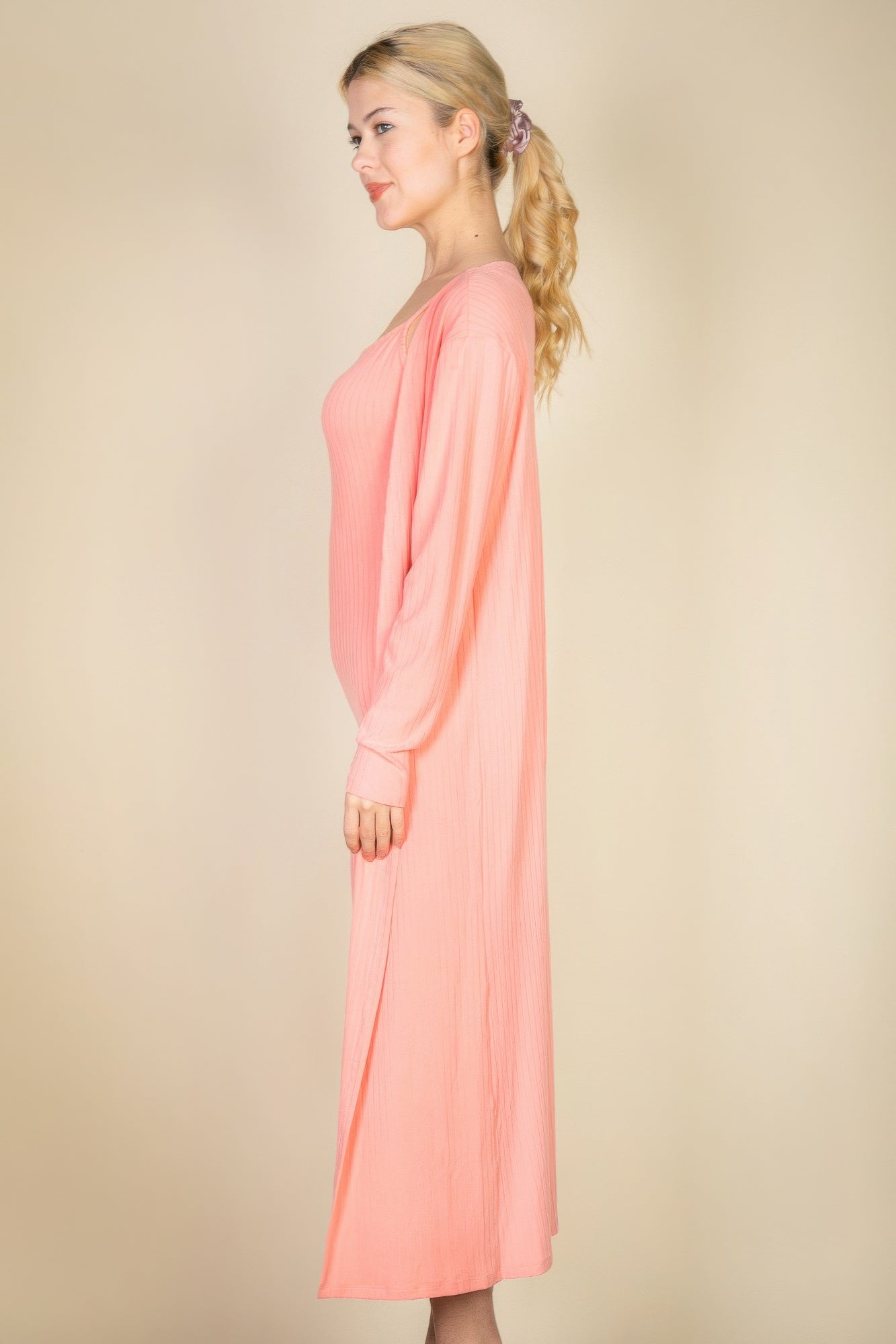 High-Stretch Ribbed Cardigan & Cami Midi Bodycon Dress