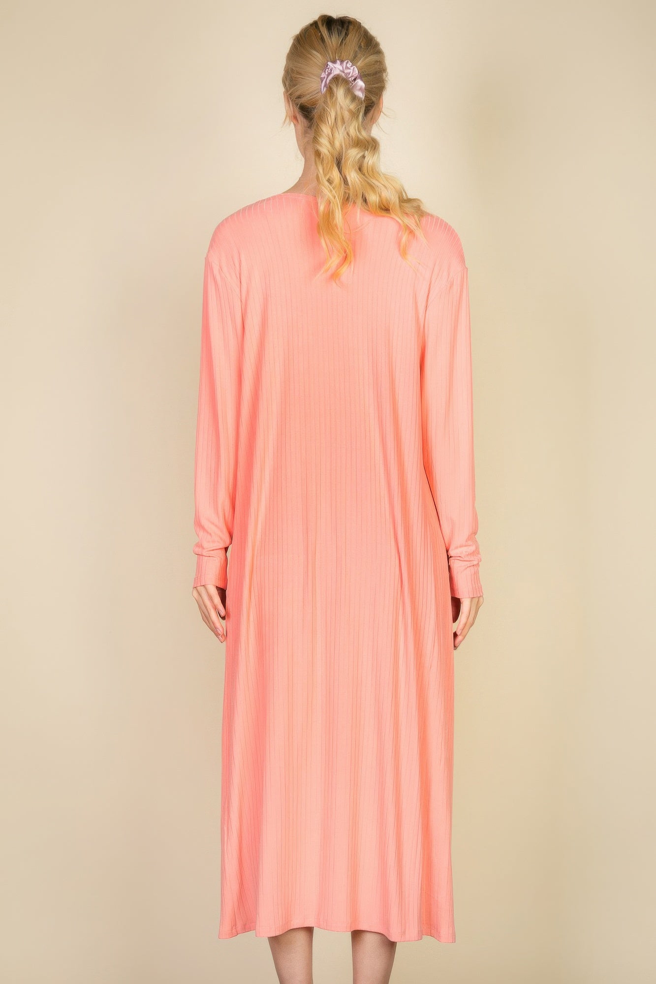 High-Stretch Ribbed Cardigan & Cami Midi Bodycon Dress