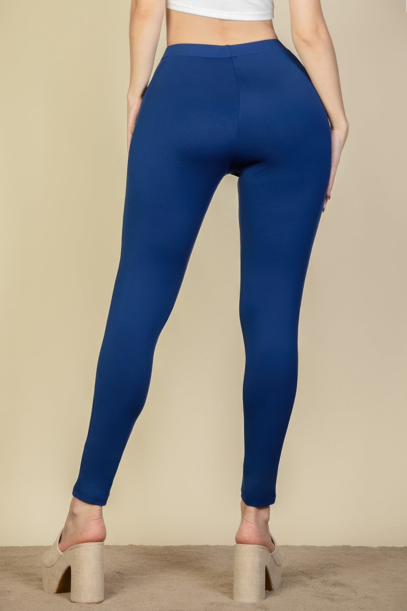 Versatile Solid High Waist Leggings