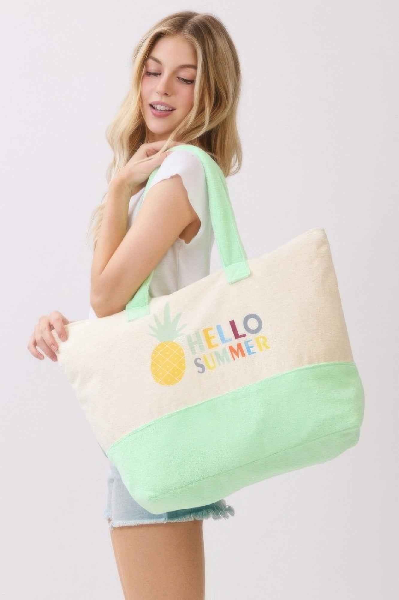 Hello Summer Terry Tote