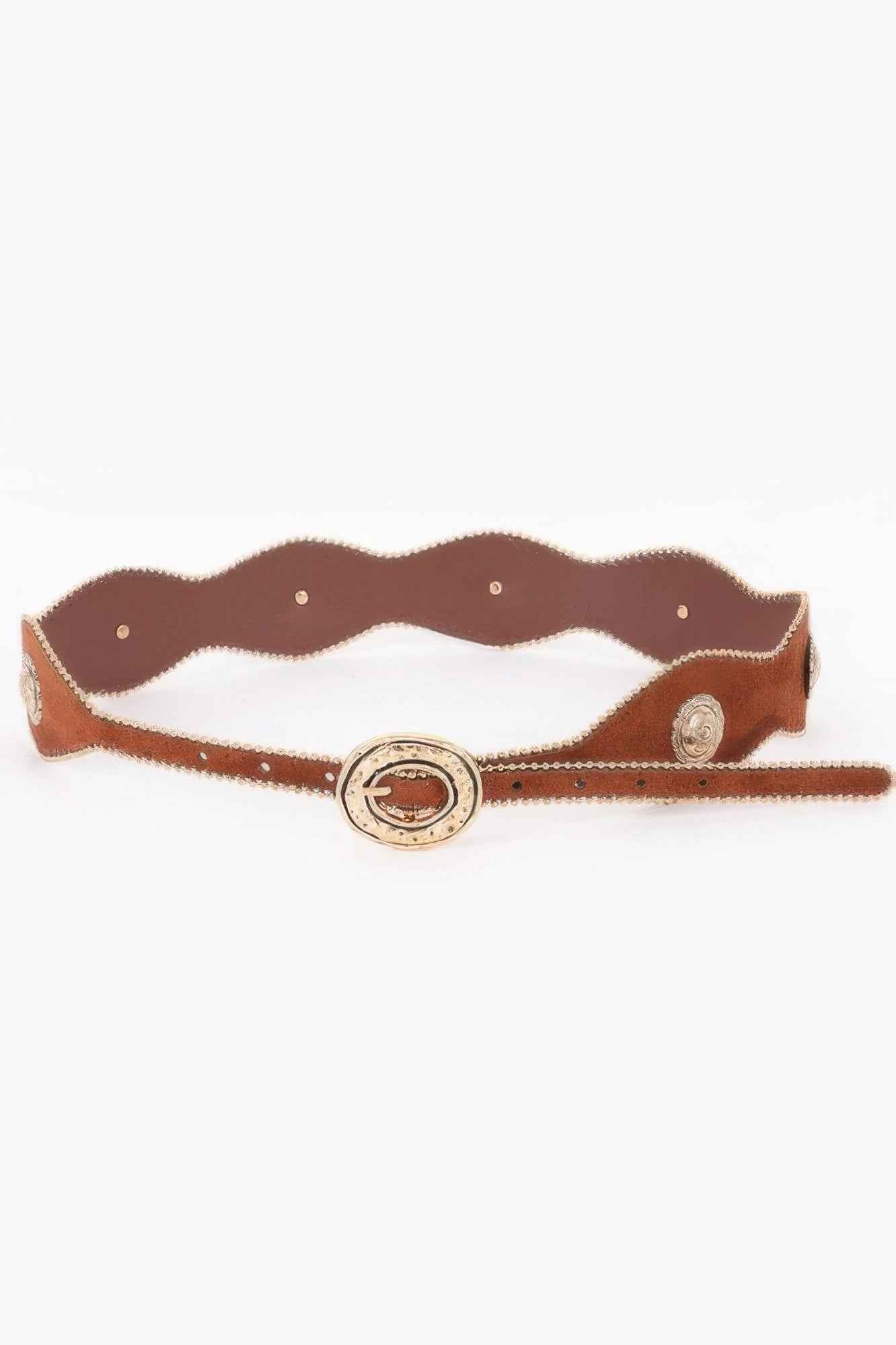 Scalloped Edge Concho Belt