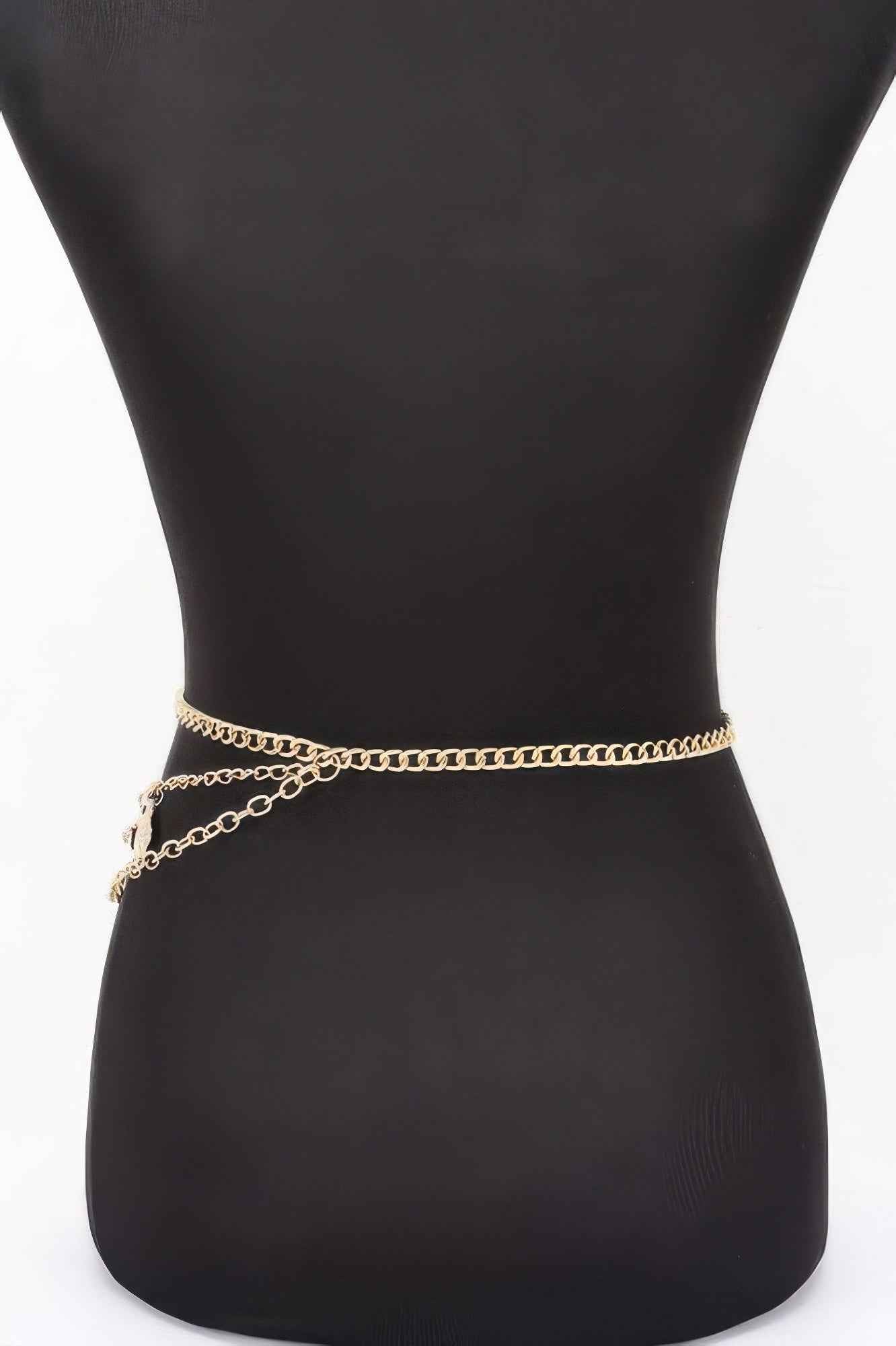 Seashell Starfish Layered Chain Belt