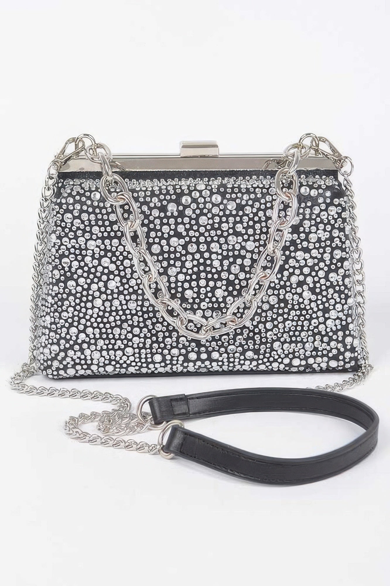 Hotfix Rhinestone Clutch - Prom Handbag