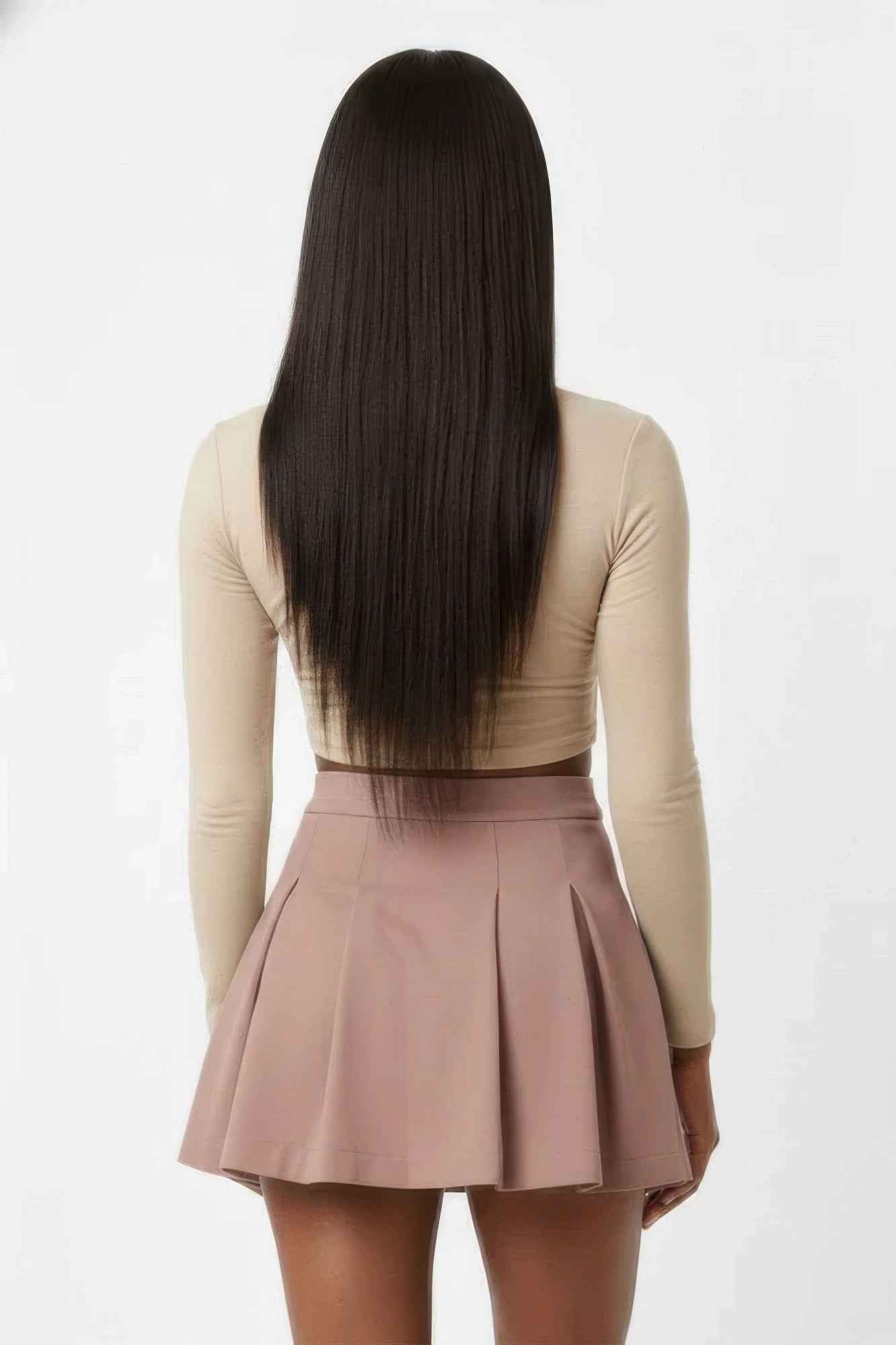 Essential High-waist Pleated Mini Skirt