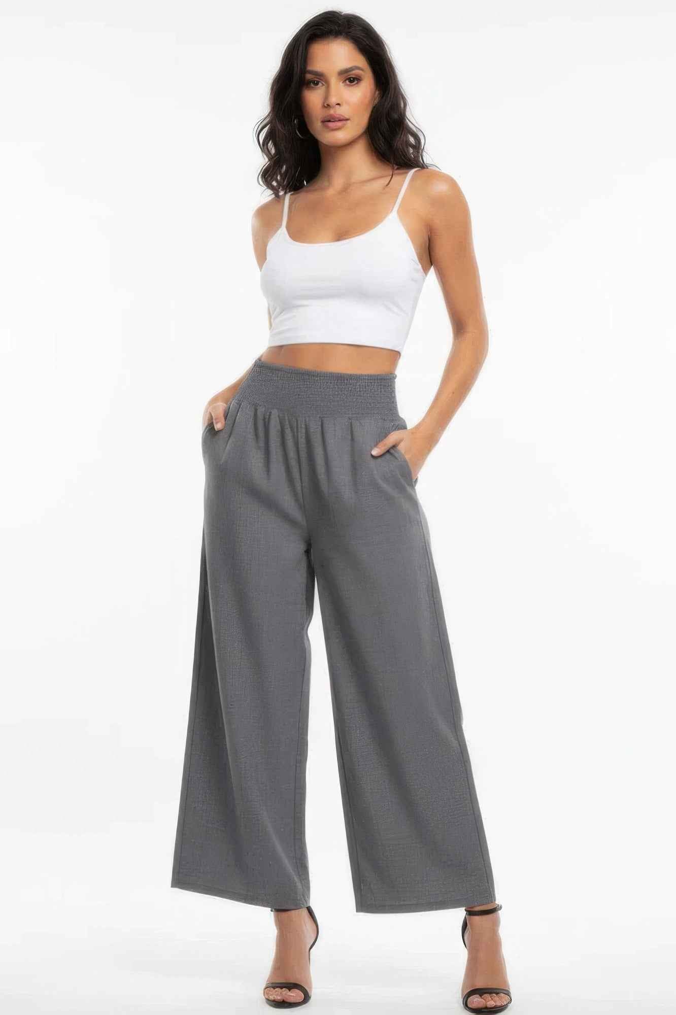 Capella Wide-leg Lounge Pants - Lightweight High-waisted