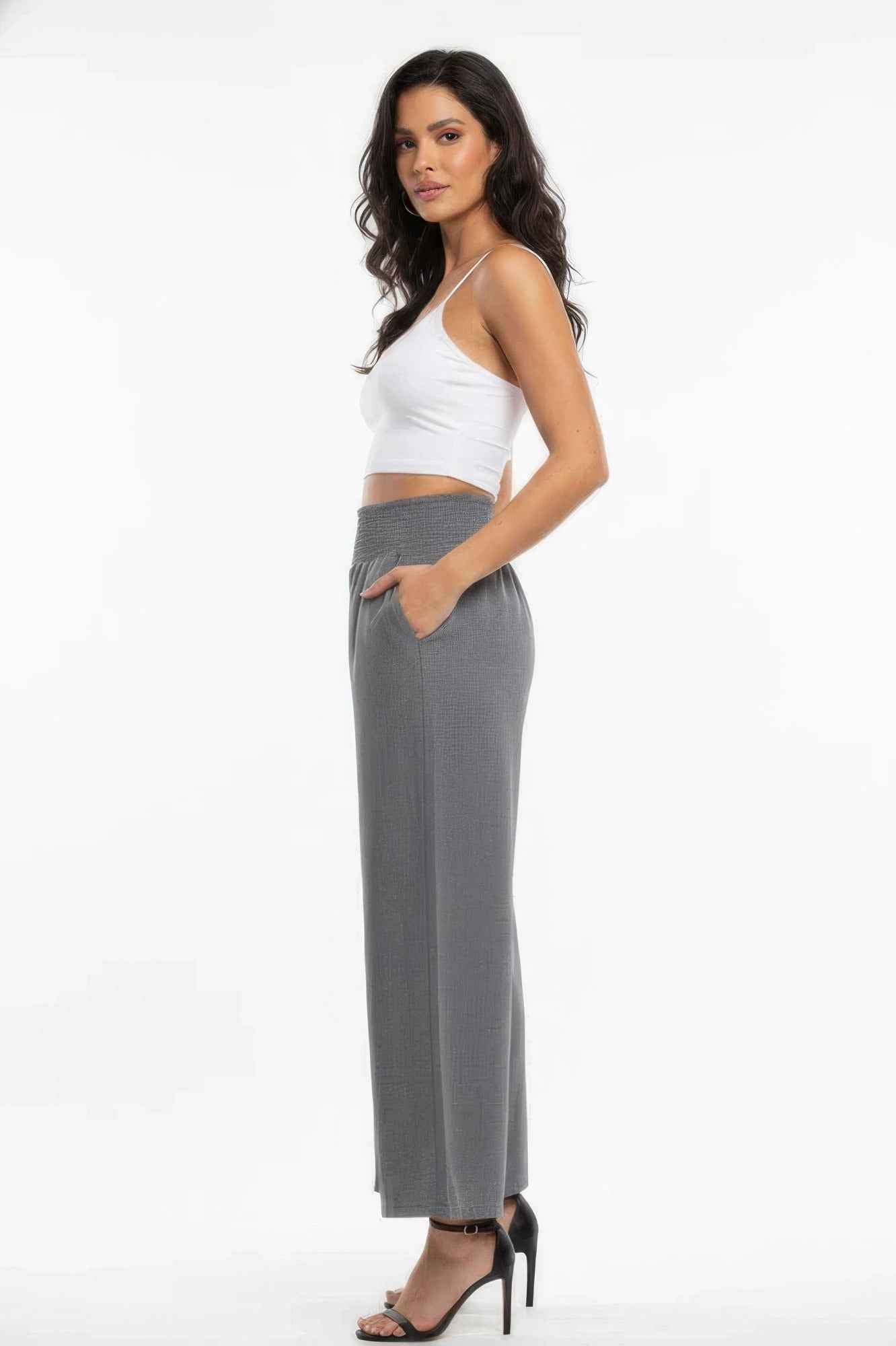 Capella Wide-leg Lounge Pants - Lightweight High-waisted
