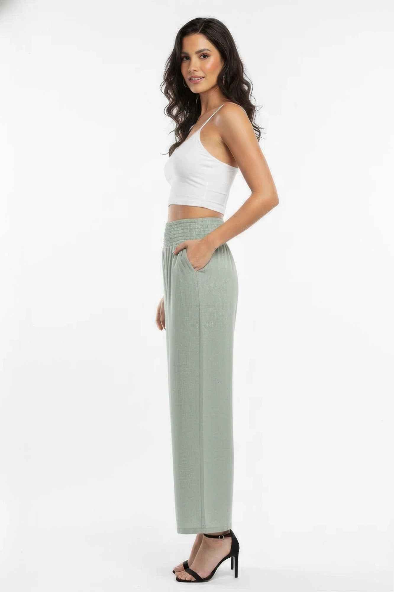 Capella Wide-leg Lounge Pants - Lightweight High-waisted