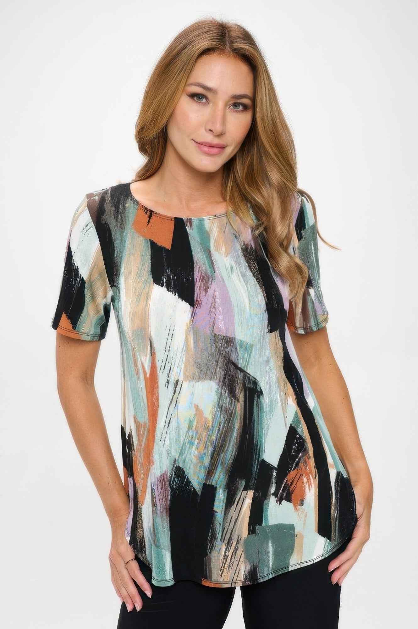 Bns Round Bottom Tunic Top - Fashions Envy