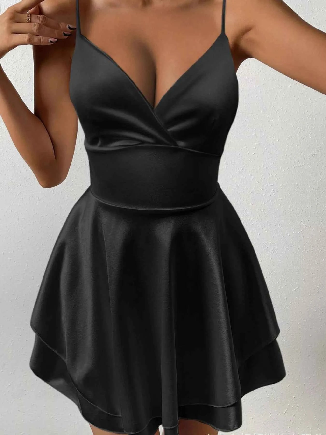 Tie Back Layered Cami Dress
