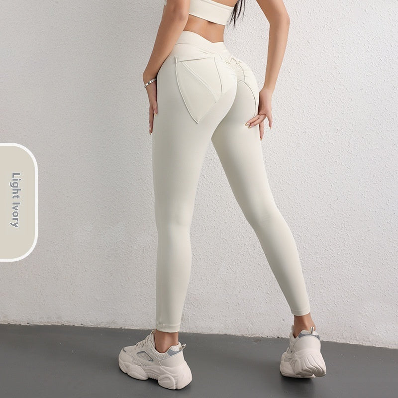 High Waist Yoga Pants - Hip Lift Design with Pockets