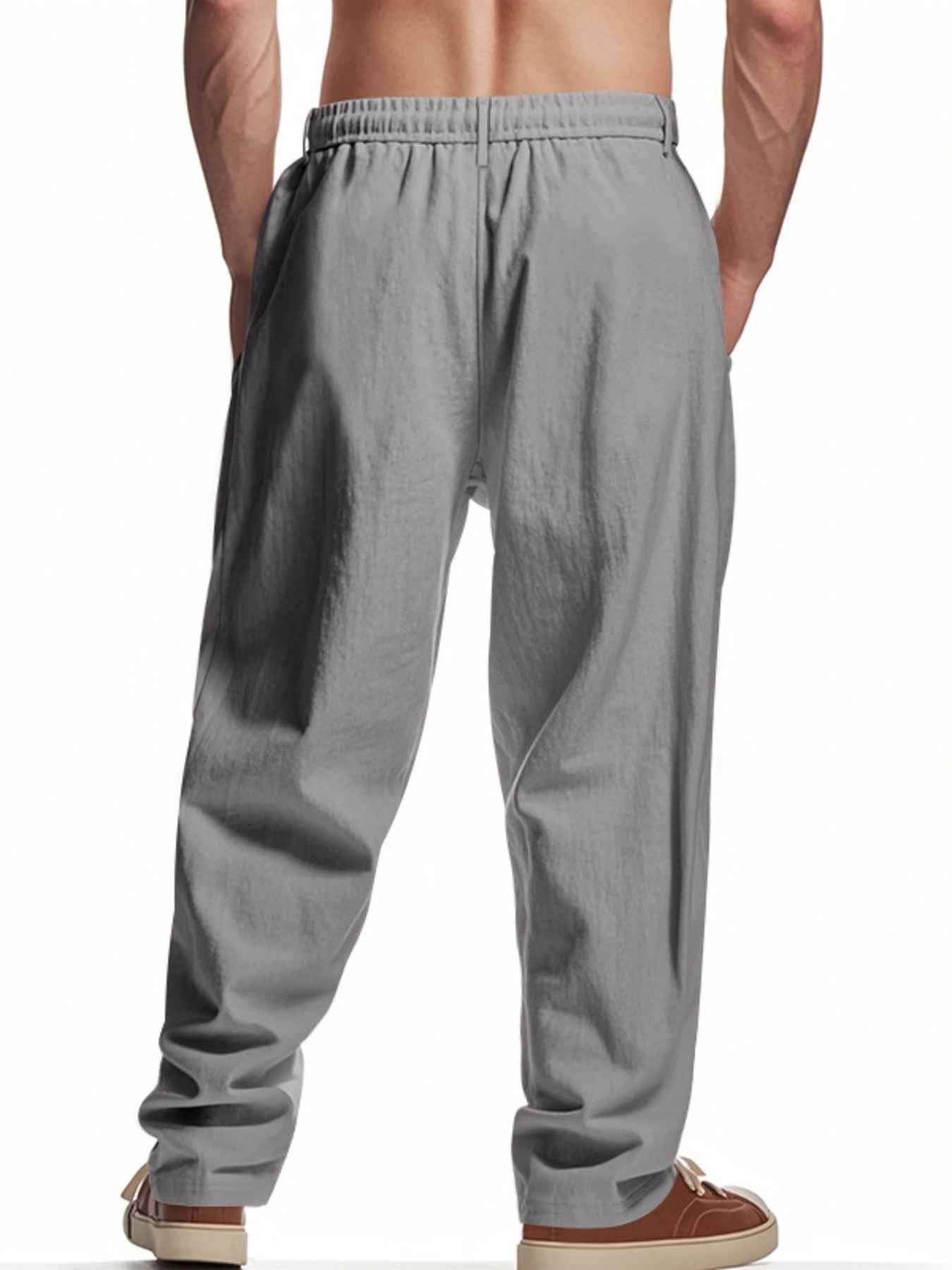 Men's Full Size Drawstring Loose Fit Pants Plus Size
