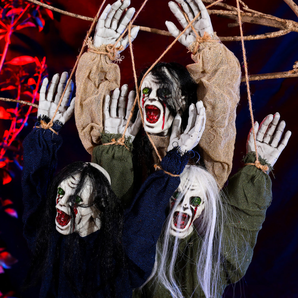Halloween Hanging Ghost Decoration - Haunted House Props