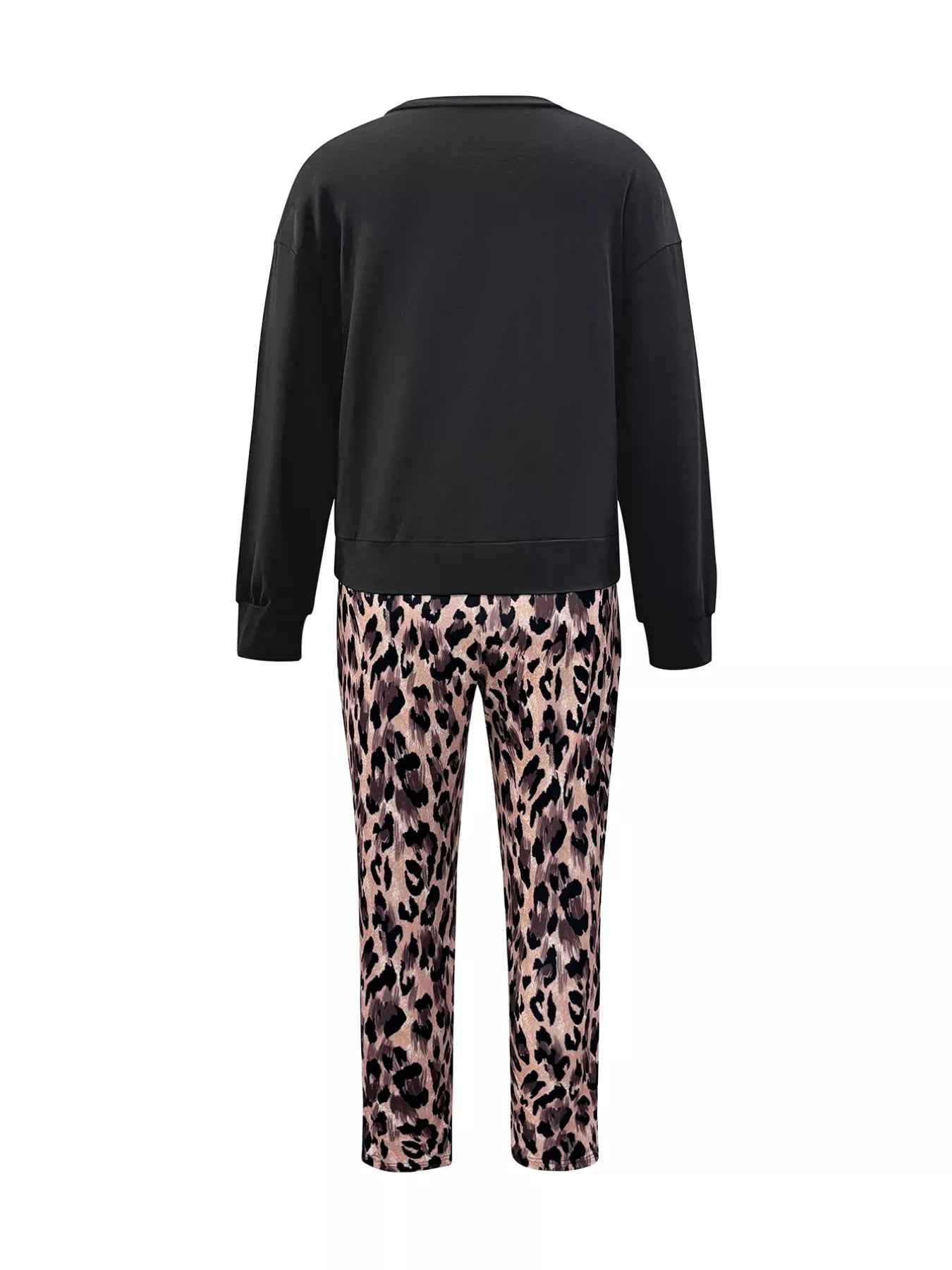 Leopard Print Lounge Set - Cozy Two-Piece Outfit - Fashions Envy