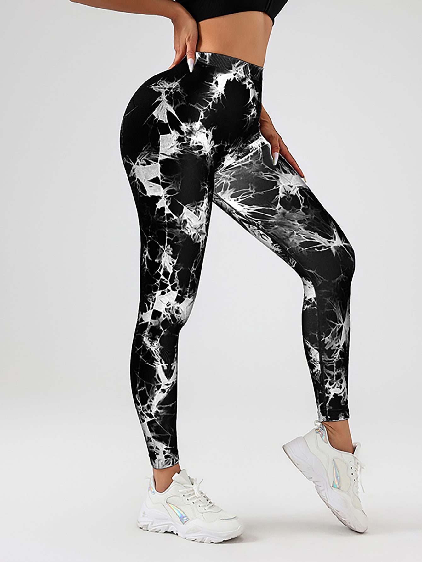 Butt Lifting High Stretch Tie Dye Slimming Activewear Yoga Leggings