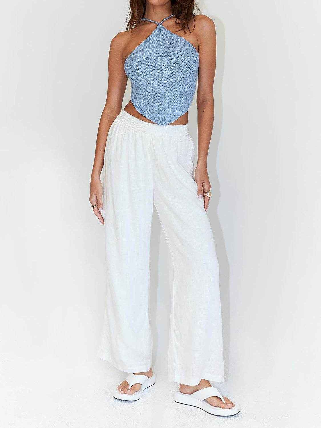 Tie Back Sleeveless Tank Top