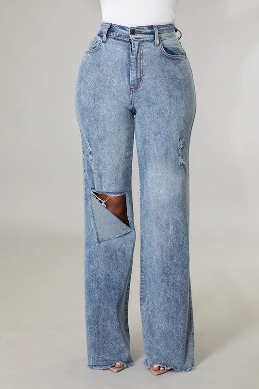 High Stretch Tyger Wide Leg Jeans