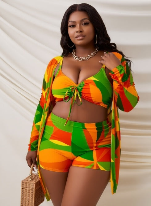 Two-Piece Swimsuit - Bohemian Print High Elasticity Bikini