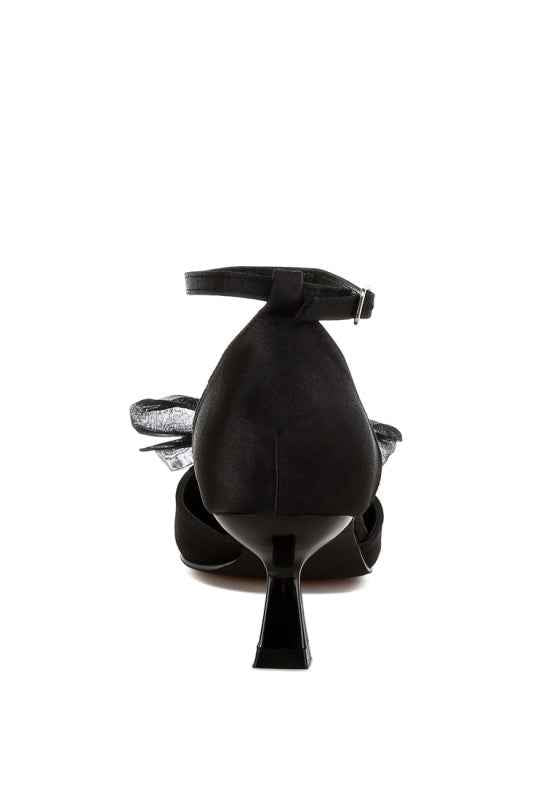 Cadell Bow Detail Satin Sandals