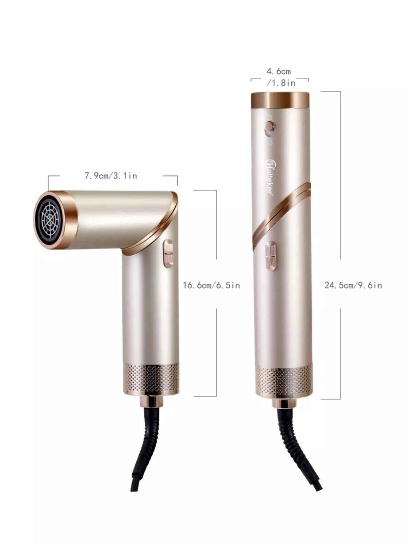 Multifunctional Hot Air Dual-Use Curling Iron Folding Hair Dryer