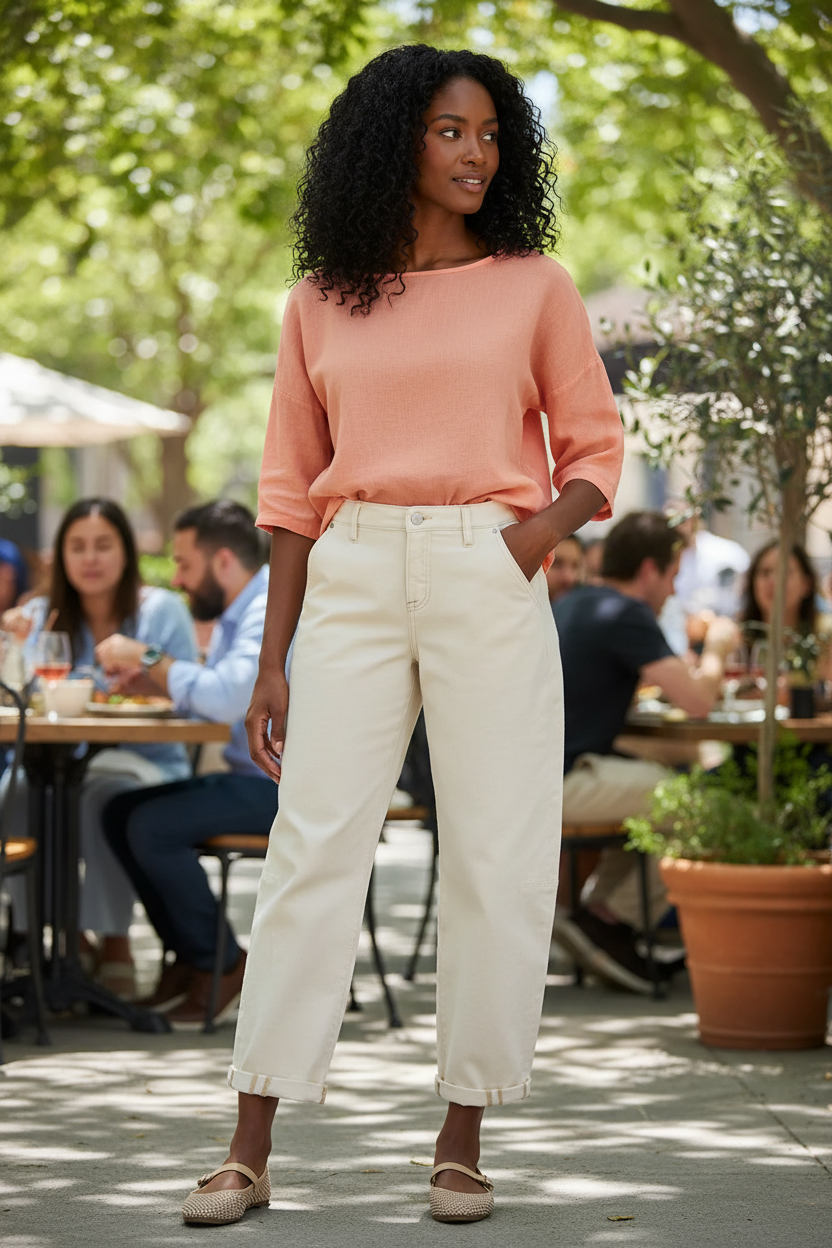 Barrel Jeans Cuffed Lifestyle 4