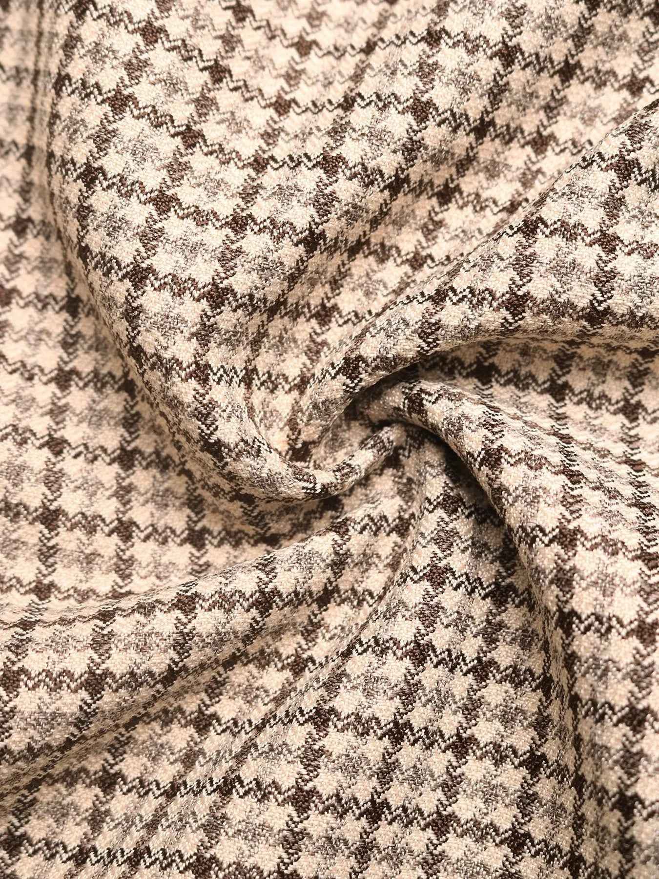 Plaid Zip Up Long Sleeve Jacket - Fashions Envy