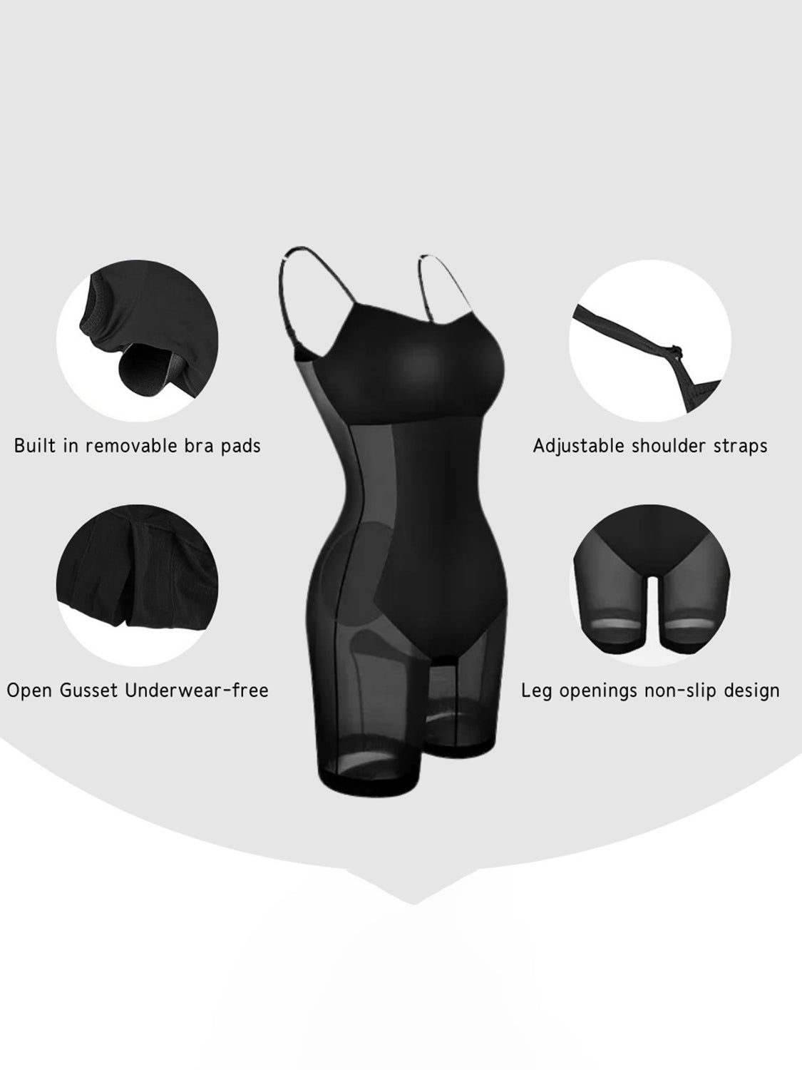 Trendsi black sleeveless bodycon dress for women with adjustable straps and built-in bra pads