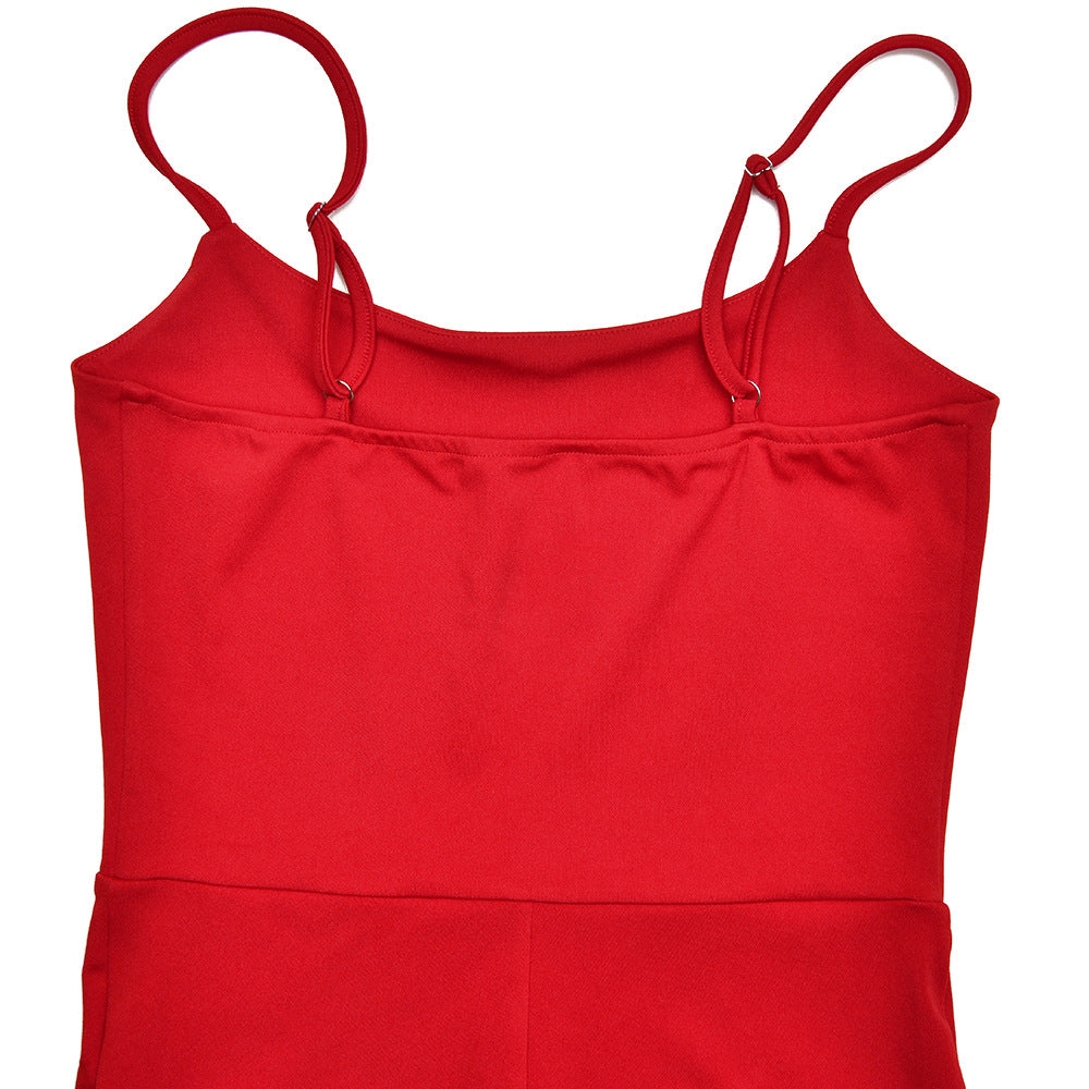 Long Sleeve Jumpsuit Set - Round Neck Tight Two-Piece