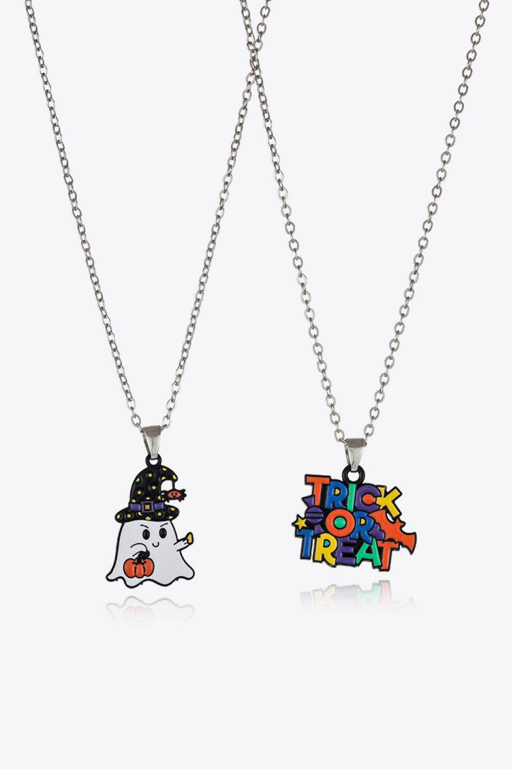 Two-Piece Halloween Theme Necklace Set - Fashions Envy