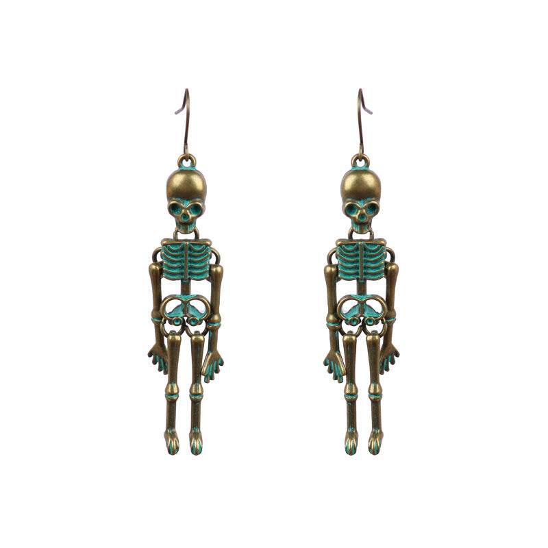 Skeleton Alloy Earrings - Fashions Envy