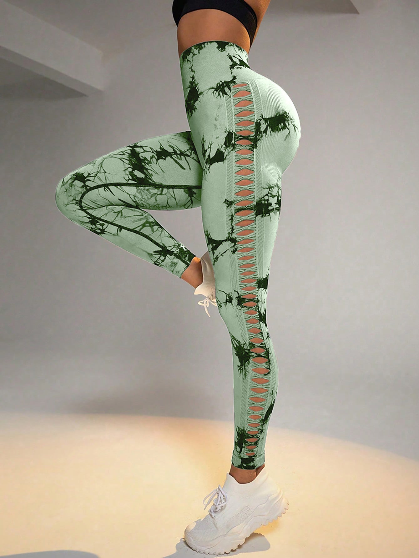 Tie Dye Yoga Pants - High Waist Scrunch Butt Leggings