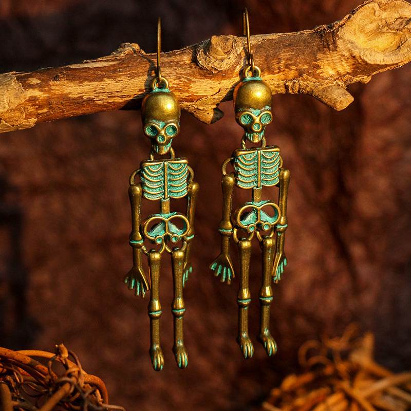 Skeleton Alloy Earrings - Fashions Envy