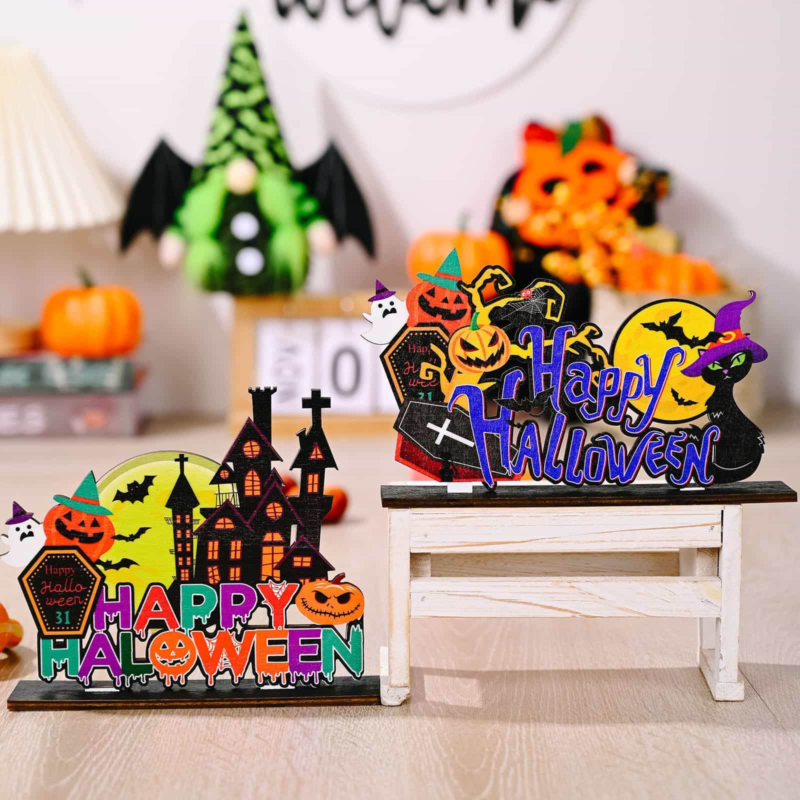 Assorted 2-Piece Halloween Element Ornaments - Fashions Envy