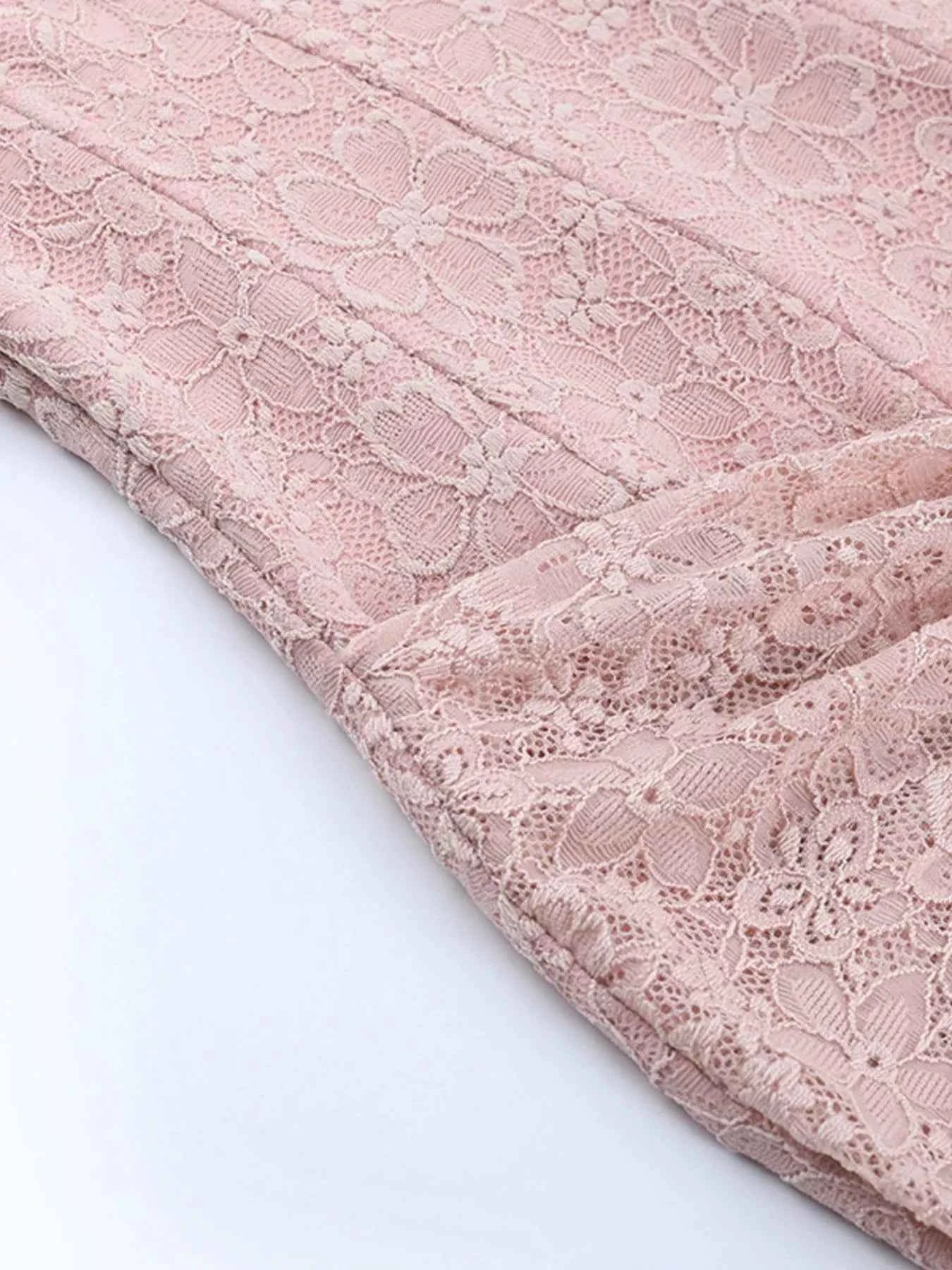 Sweetheart Neck Mini Dress - Wide Strap Lace Detail