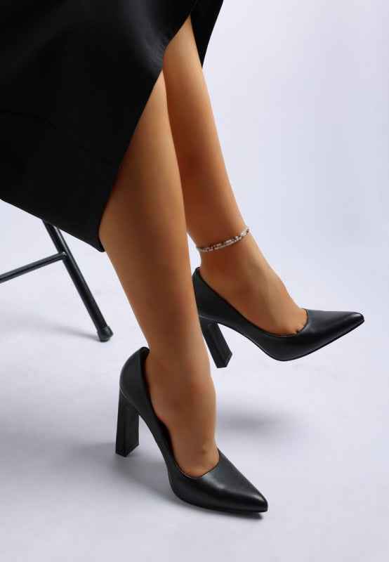 Shacarri Faux Leather Pumps