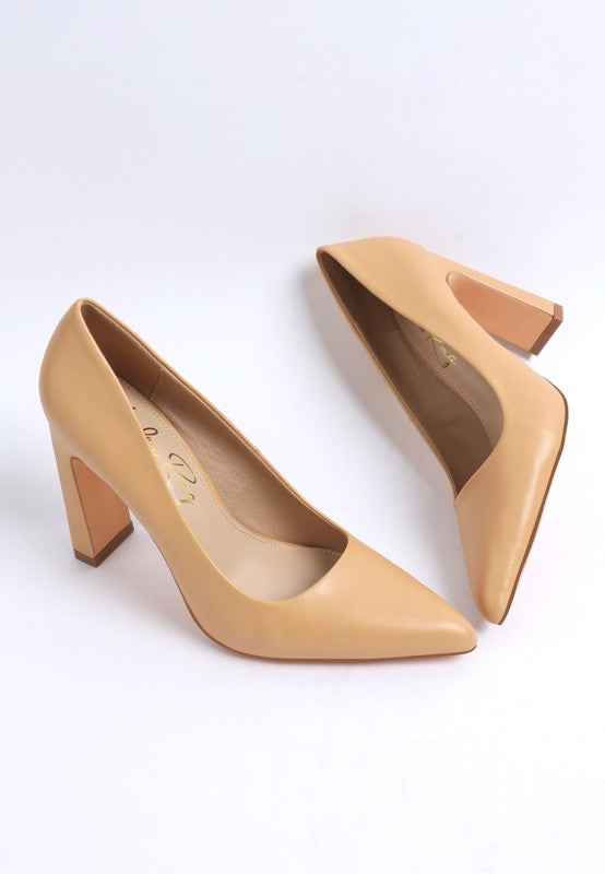 Shacarri Faux Leather Pumps