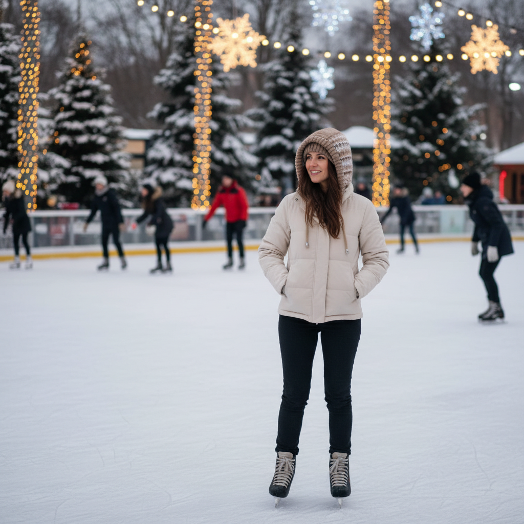 Drawstring knitted hat lifestyle 3